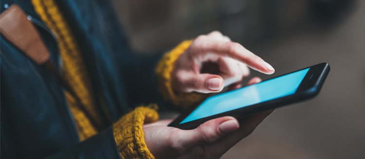 Woman on Phone Using Phone